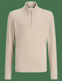 JPRBLUBARKLEY KNIT HALF ZIP JNR - Stickade tröjor