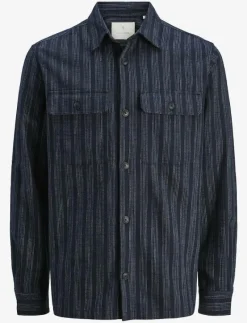 JPRCCRAYMOND SPRING STRIPE OVERSHIRT SN - Jackor & rockar