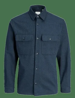 JPRRAYLE MELANGE SOLID L/S OVERSHIRT SN - Jackor & rockar