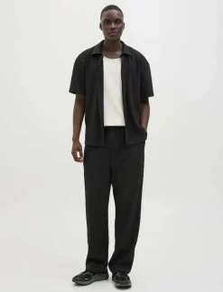 JPSTKARL INTERLUDE PLISSE SWEAT PANTS - Joggingbyxor