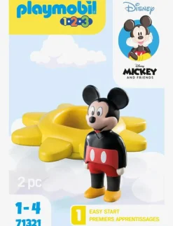 JUNIOR & Disney: Mickey's Spinning Sun with Rattle Feature - 71321 - Playmobil 1.2.3 & Disney