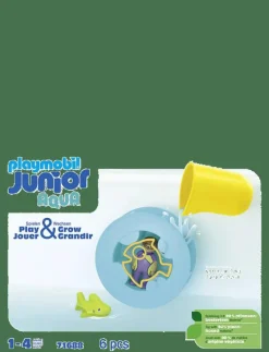 JUNIOR Aqua Water Wheel with Baby Shark - 71688 - Playmobil 1.2.3 Aqua