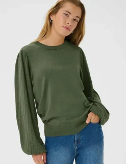KAlone Pointelle Pullover - Stickat