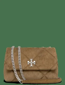 Kira Diamond Quilt Suede Small Convertible Shoulder Bag - Crossbody Bags