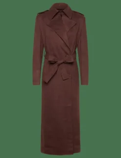 KIRA VEGAN SUEDE TRENCH COAT - Trenchcoats