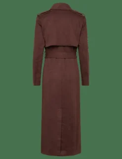 KIRA VEGAN SUEDE TRENCH COAT - Trenchcoats