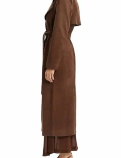 KIRA VEGAN SUEDE TRENCH COAT - Trenchcoats