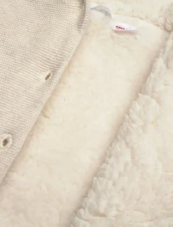 Knit cardigan with fleece lining - Jackor