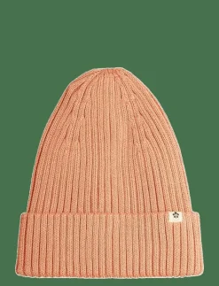 Knitted rib fold up hat - Mössor