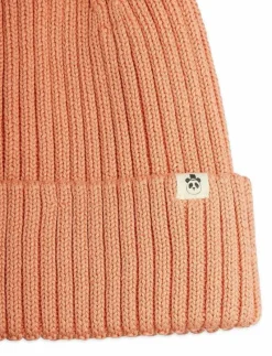 Knitted rib fold up hat - Mössor