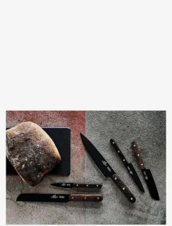 Knivset Phenix 5 delar Svart/Trä - Knivset