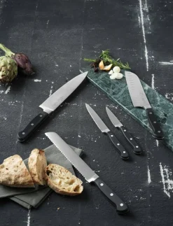 Knivset Pluton 5 delar Stål/Svart - Knivset