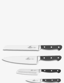 Knivset Pluton 4 delar Stål/Svart - Knivset