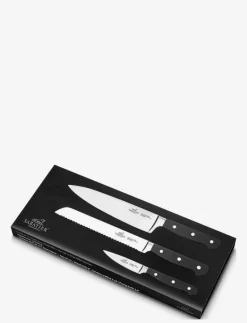 Knivset Pluton 3 delar Stål/Svart - Knivset