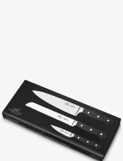Knivset Pluton 3 delar Stål/Svart - Knivset