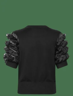 KRISTA MIX STACKED RUFFLE TOP - Kortärmade blusar
