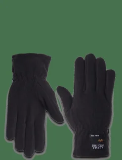 Label Fleece Gloves - Fingervantar