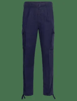 Lateef Slim Tapered Fit Linen Cargo Pant - Linnebyxor