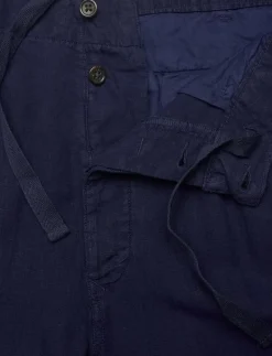 Lateef Slim Tapered Fit Linen Cargo Pant - Linnebyxor