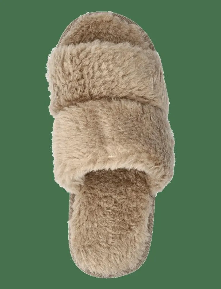 LAUREN FAKE FUR SLIDE - Inneskor