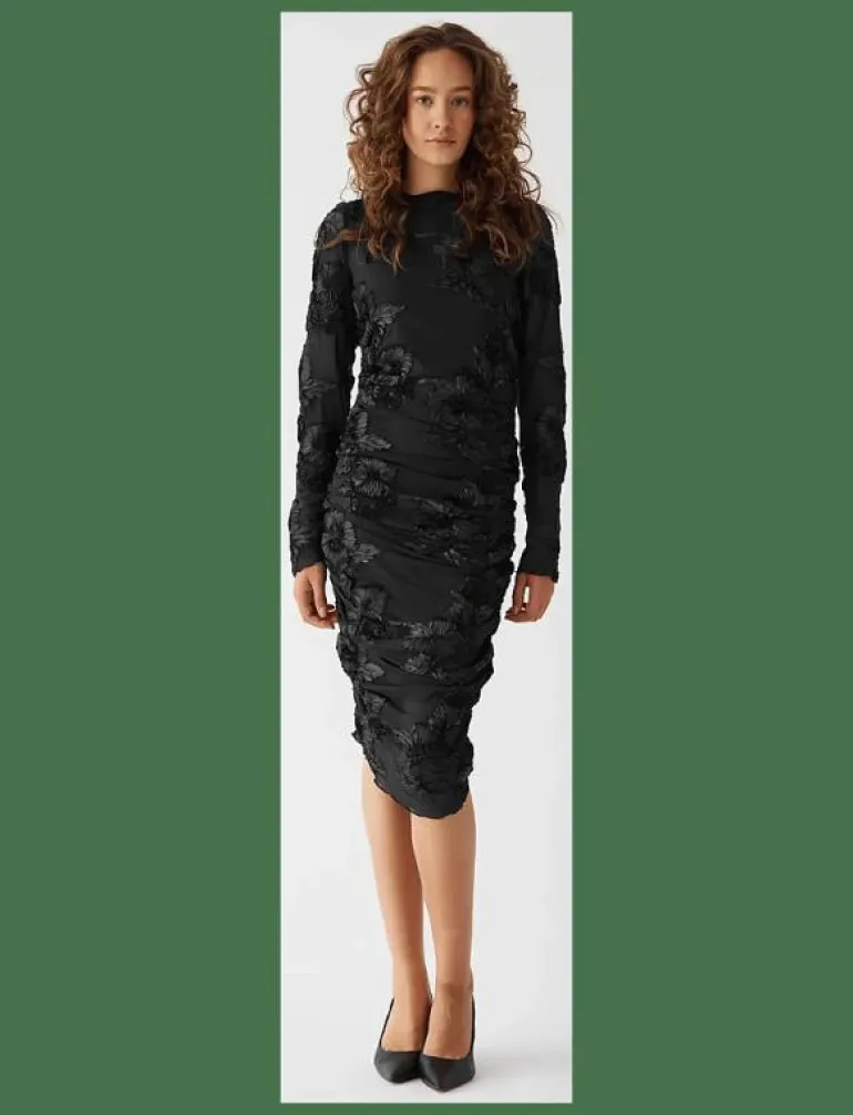 Lavinia L/S Dress - Midiklänningar