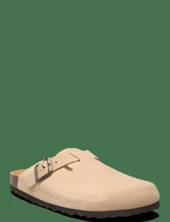 Leather clogs with buckle - Clogs