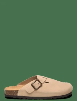 Leather clogs with buckle - Clogs