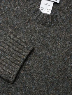 Leo sweater Blue Beige Melange-44 - Rundhalsad