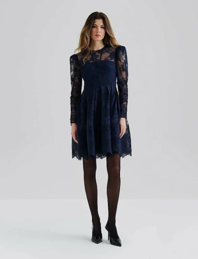Leoni Lace Mini Dress - Korta klänningar