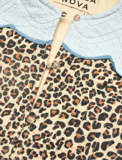 Leopard Jacket with Clouds - Quiltade jackor