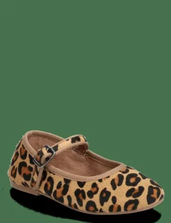 Leopard-print leather ballerinas - Ballerinaskor & Slip-ons