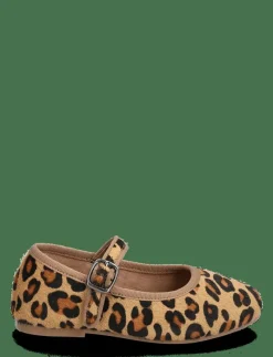 Leopard-print leather ballerinas - Ballerinaskor & Slip-ons