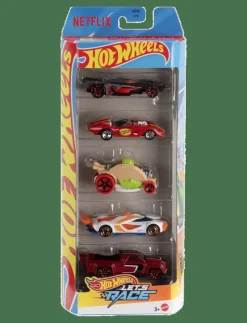 Let’s Race 5-Pack, Set of 5 1:64 Scale Die-Cast Toy Race Cars from the Netflix Series - Leksaksbil