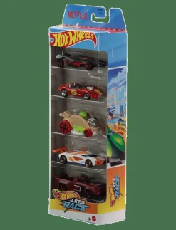 Let’s Race 5-Pack, Set of 5 1:64 Scale Die-Cast Toy Race Cars from the Netflix Series - Leksaksbil