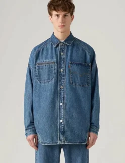 LEVIS TWIST SHACKET LETS DO TH - Ofodrade jeansjackor