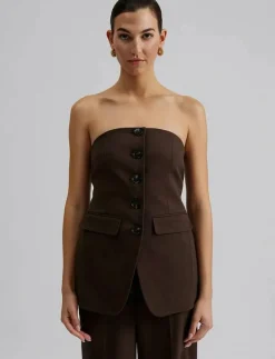 Lex tailored bustier top - Långärmade t-shirts