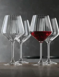 LifeStyle Burgundy glass 4-p - Vinglas