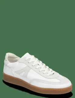 Liga - White Leather - Låga sneakers