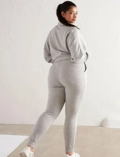 Light Grey Melange Comfy Sweatpants - Sweatpants