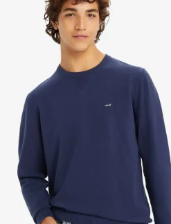 LIGHTWEIGHT HM SWEATER NAVAL A - Rundhalsad