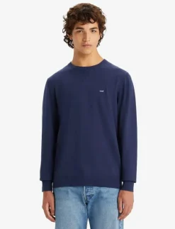 LIGHTWEIGHT HM SWEATER NAVAL A - Rundhalsad