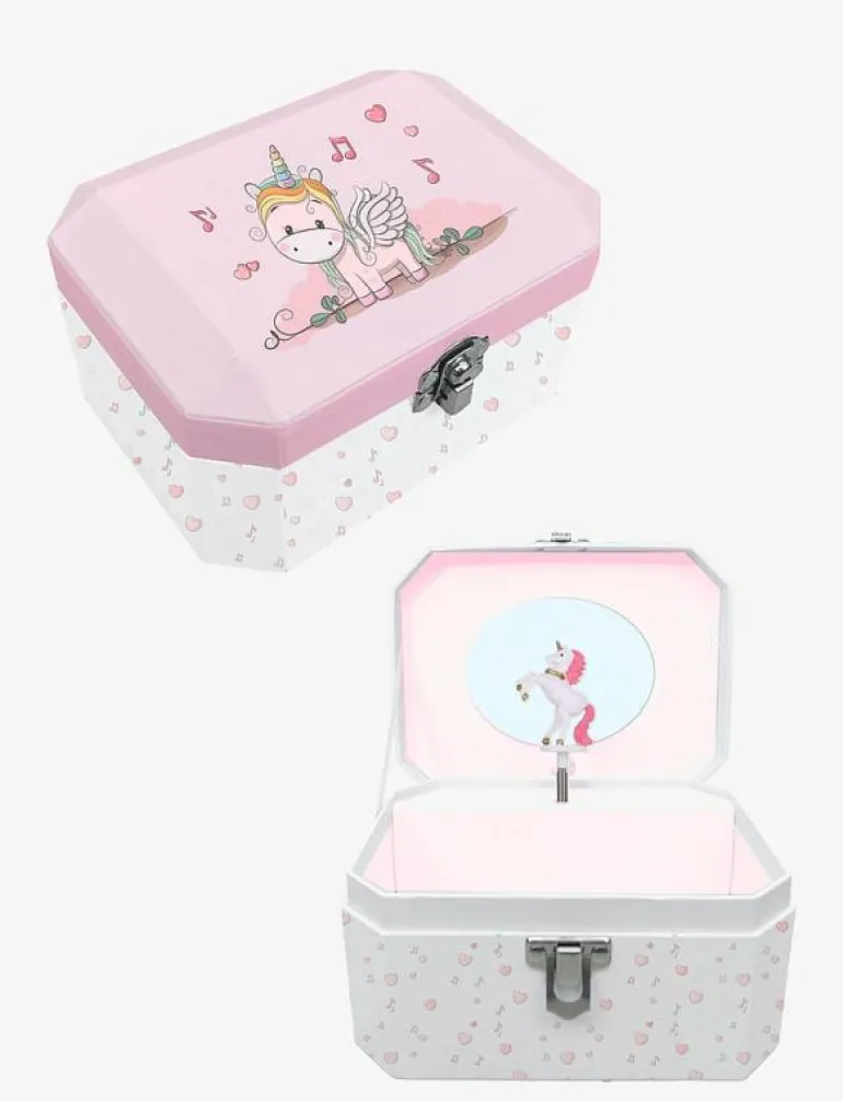 Lillie and Ellie - Music Box - Unicorn - Smyckeskrin
