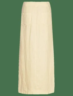 Linen skirt with slit - Midi kjolar