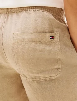 LINEN VISCOSE SHORT - Shorts