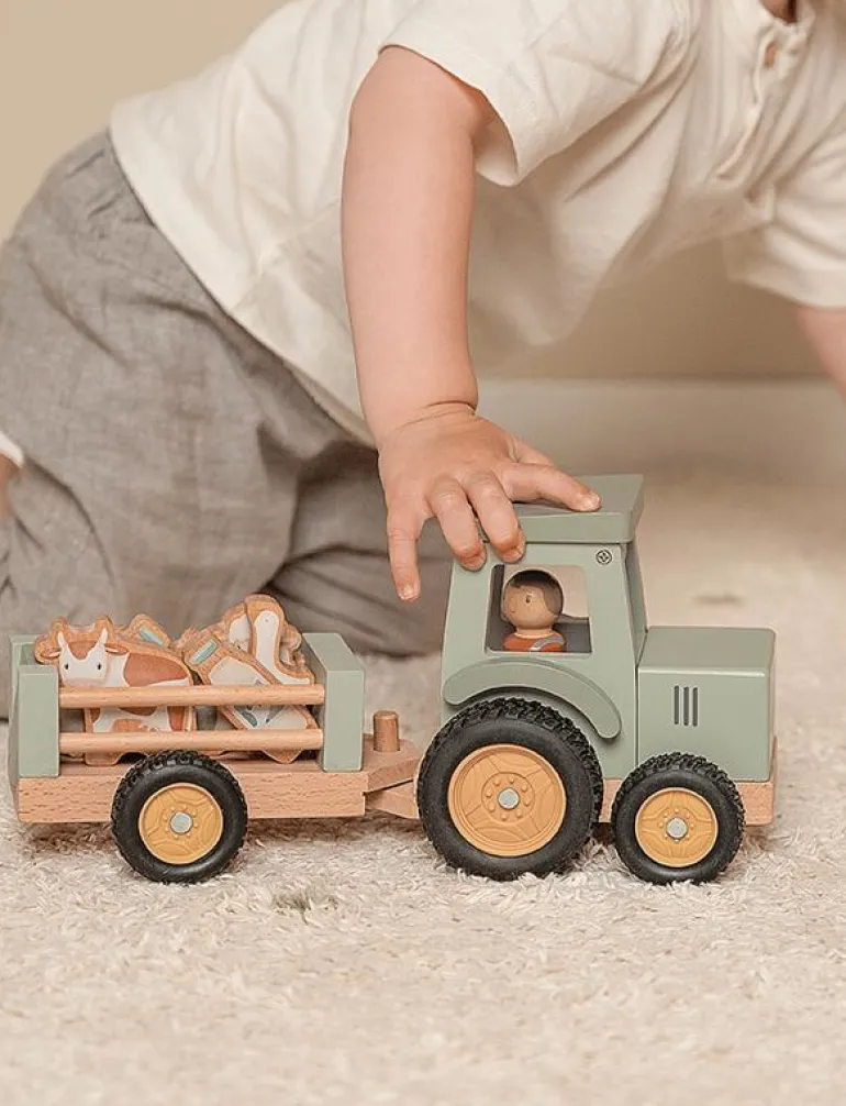 Little Dutch - Tractor with trailer Little Farm - Traktorer