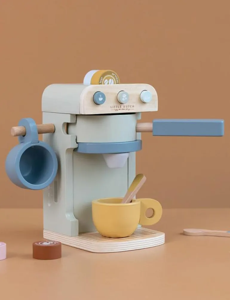 Little Dutch - Wooden Coffee machine - Leksakskök & Tillbehör