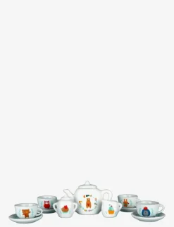 Little Woodies - 12 pcs porcelain tea set - Leksakskök & Tillbehör
