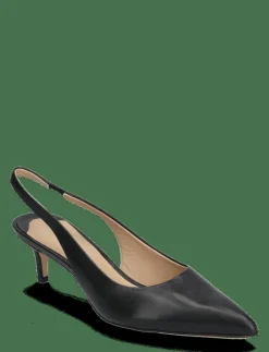 Lolah Burnished Leather Slingback Pump - Pumps