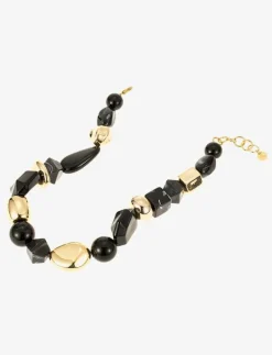 Lolla chunky necklace beige - Statementhalsband