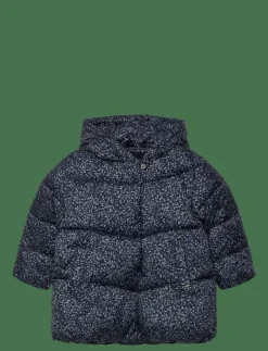 Long padded floral anorak - Dunjackor & fodrade jackor